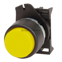 Кнопка без фиксации выпуклая желтая прозрачная Quadro DKC
