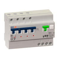 Автоматический выключатель дифференциального тока VD63 4Р 50А 100мА 6кА тип A хар-ка C OptiDin КЭАЗ