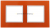 Рамка двухместная универсальная стеклянная оранжевый/белый 14-5102-22 Elegance ЭРА