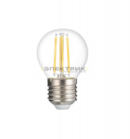 Лампа светодиодная филаментная PLED OMNI FL CL G45 8Вт Е27 3000К 760Лм 45х90мм JazzWay