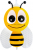 Ночник светодиодный NLA 09-BY-DS пчелка жёлтая с датчиком освещения IN HOME