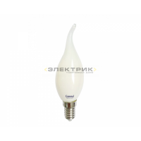 Лампа светодиодная филаментная FL FR CW35 8Вт Е14 6500К 580Лм 35x118мм GENERAL