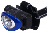Светодиодный налобный фонарь синий 1Вт 50Лм 3хААА Smartbuy
