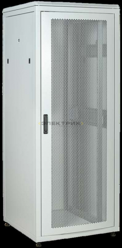 Шкаф сетевой LINEA N 24U 800х800мм перфорированная передняя дверь задняя металлическая серый ITK