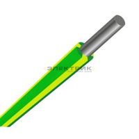 Провод ПАВ 1х6 желто-зеленый