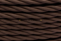 Ретро провод 3х2.5мм матовый коричневый (уп.150м) BIRONI