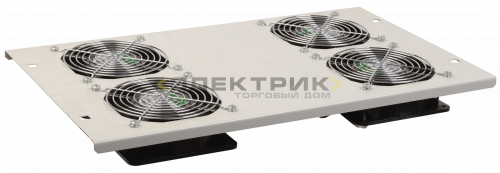 ITK Потолочная вентиляторная панель без термостата, 2 вентилятора, серая IEK