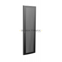 Дверь перфорированная для шкафа LINEA N 28U 600мм черный ITK