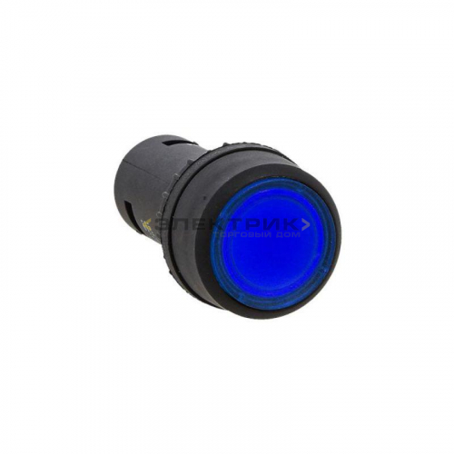 Кнопка SW2C-10D с подсветкой синяя NO PROxima EKF