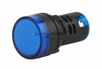 Лампа AD22DS(LED) матрица 22мм синяя 230В BLS10-ADDS-230-K07E ЭРА