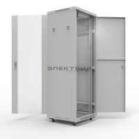 Шкаф настенный 19-дюймовый Standart 47U 600х1000мм передняя дверь стекло задняя дверь металл REXANT