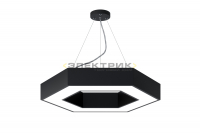 Светильник светодиодный подвесной черный Geometria Hexagon SPO-123-B-40K-045 45Вт 4000К 2500Лм 600х6