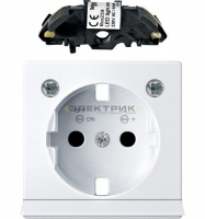 Плата центральная с модулем световой подсветки для розетки SCHUKO активно-белый Merten System M Schn