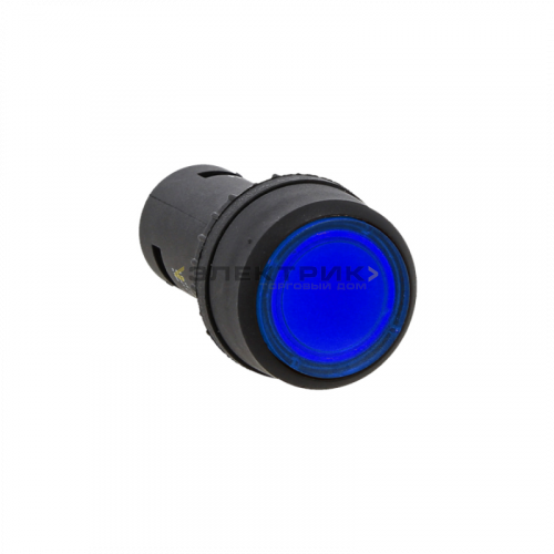 Кнопка SW2C-10D с подсветкой синяя NO PROxima EKF