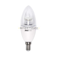 Лампа светодиодная диммируемая PLED-DIM CL С37 7Вт Е14 2700К 520Лм 37х103мм JazzWay