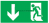 Наклейка "Указатель двери эвакуационного выхода (левосторонний)" для светильника NEF-07 310х90мм Nav