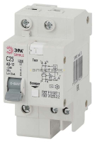 Автоматический выключатель дифференциального тока АД-12 1P+N 10А 30мА тип АС 4,5кА SIMPLE-mod-28 х-к