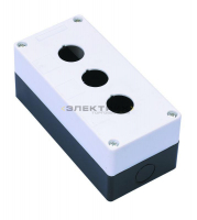 Пост кнопочный 3 места с кабельным вводом для устройств сигнализации и управления КП-101 DEKraft