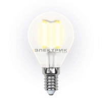 Лампа светодиодная филаментная FL FR G45 6Вт Е14 3000К 500Лм 45х70мм Uniel