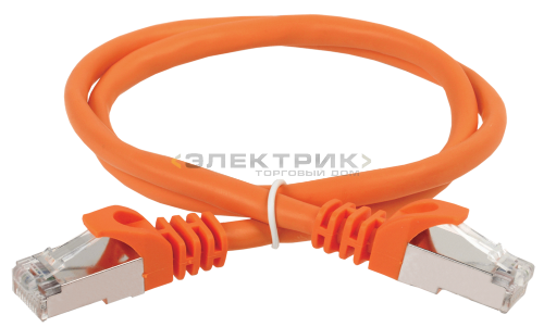 ITK Коммутационный шнур (патч-корд), кат.5Е FTP, 2м, оранжевый IEK