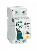 Выключатель автоматический дифференциального тока АВДТ 1Р+N 16А 30мА тип AC х-ка C ДИФ-103 4.5кА DEK