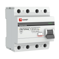 Выключатель дифференциального тока УЗО ВД-100 4Р 80А 100мА тип AC PROxima EKF
