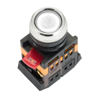 Кнопка ABLFS-22 с подсветкой прозрачная NO+NC 230В PROxima EKF