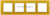Рамка четырехместная универсальная стеклянная желтый/белый 14-5104-21 Elegance ЭРА