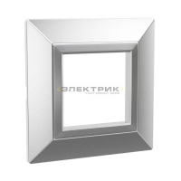Рамка одноместная универсальная металлическая светло-серебристая Avanti DKC