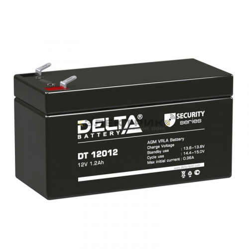 Аккумулятор 12В 1.2А.ч Delta