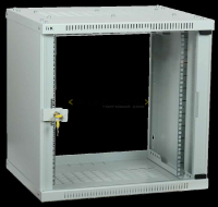 Шкаф настенный LINEA WE 6U 600х450мм стеклянная дверь серый ITK