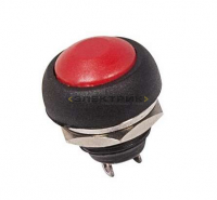 Выключатель-кнопка 250В 1А (2с) красная Micro REXANT