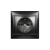 Розетка одноместная скрытая с заземлением керамика 16А черная Венера Smartbuy