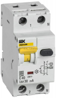 Выключатель автоматический дифференциального тока АВДТ32EM 40А 30мА  тип C IEK
