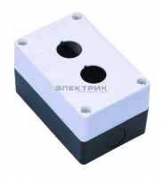 Пост кнопочный 2 места с кабельным вводом для устройств сигнализации и управления КП-101 DEKraft