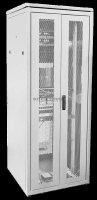 Шкаф сетевой LINEA N 24U 800х800мм распашная перфорированная передняя дверь задняя перфорированная с