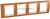 Рамка четырехместная горизонтальная оранжевый/бежевый UNICA Хамелеон Schneider Electric