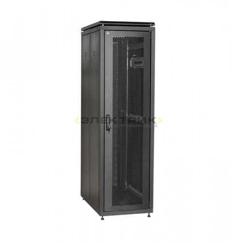 Шкаф сетевой LINEA N 19 дюймов 38U 600х800мм перфорированная передняя дверь черный ITK