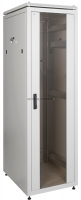 Шкаф сетевой LINEA N 19 дюймов 47U 600х600мм стеклянная передняя дверь задняя металлическая серый IT
