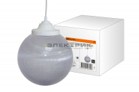 Светильник НСБ 02-60-252 шар прозрачный с огранкой 250мм шнур белый 60Вт Е27 IP40 TDM