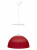 Светильник НСБ 1840/1 "Home" 15Вт Е27 красный, шнур белый IP20 (кратно 5шт) TDM