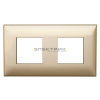 Рамка двухместная универсальная золотистый жемчуг ARTLEBEDEV Avanti DKC