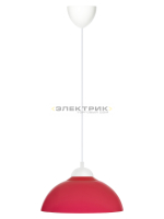 Светильник НСБ 1122/1 "Home mini" 15Вт Е27 красный, шнур белый IP20 (кратно 5шт) TDM
