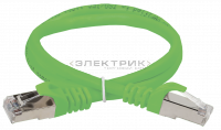ITK Коммутационный шнур (патч-корд), кат.5Е FTP, 2м, зеленый IEK