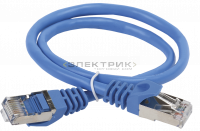 ITK Коммутационный шнур (патч-корд), кат.5Е FTP, 3м, синий IEK