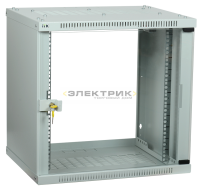 Шкаф телекоммуникационный LINEA WE 6U 600x600мм дверь стекло серый ITK