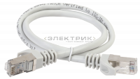 ITK Коммутационный шнур (патч-корд), кат.6 FTP, LSZH, 0,5м, серый IEK