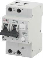 Автоматический выключатель дифференциального тока АВДТ 63 1P+N 50А 100мА тип A 6кА хар-ка С Pro NO-9