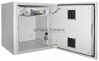 ITK Шкаф уличный 19", 12U, 650x600мм, IP55 металл дверь, серый IEK