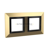Рамка двухместная универсальная металлическая золото Avanti DKC
